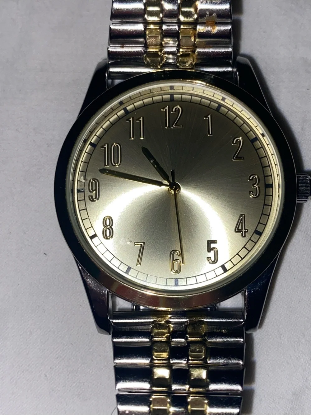 Classic Two-Tone Gold Dial Men's Watch